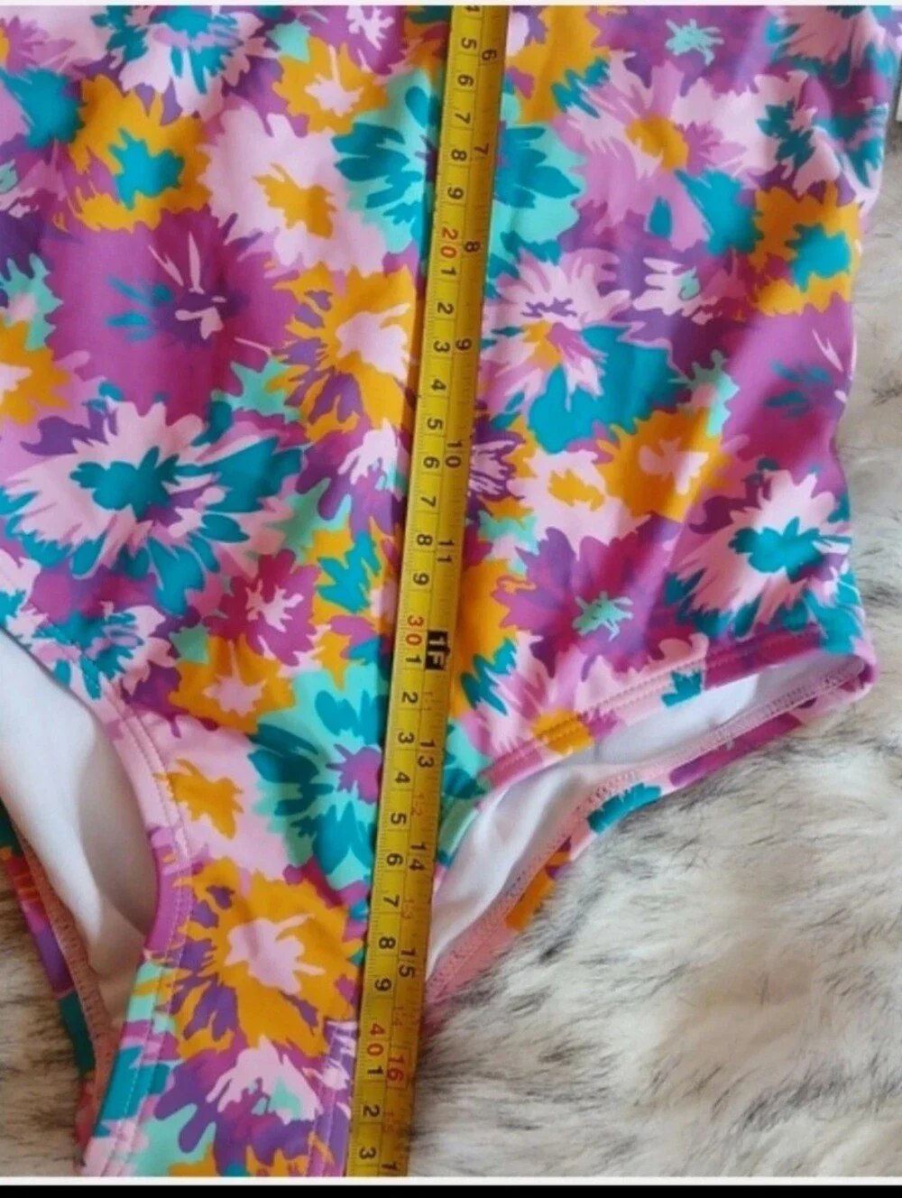 Kanu Surf Floral One Piece Floral  Swimsuit With Ruffle Size - 10 NWT .